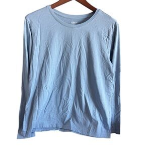 Lands' End Men's Sky Blue Long Sleeve Tee size L